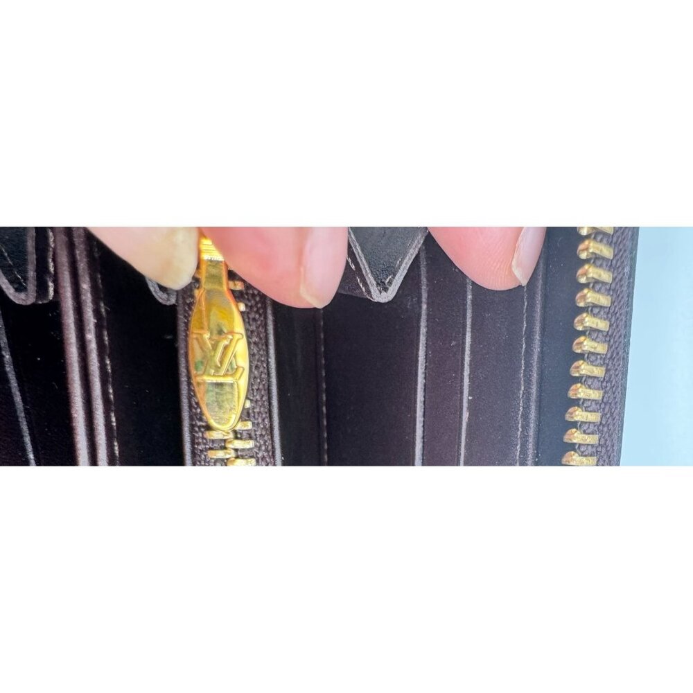 Louis Vuitton Zippy Wallet M93522 Monogram Vernis Amarante Varnish & Calf Leathe - Picture 7 of 12